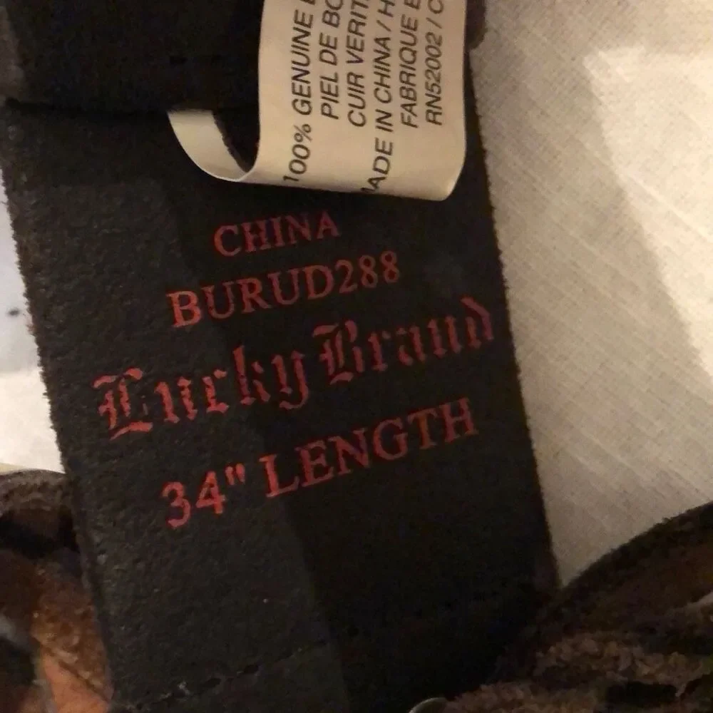 Lucky Brand Gorgeous, leather, braided belts